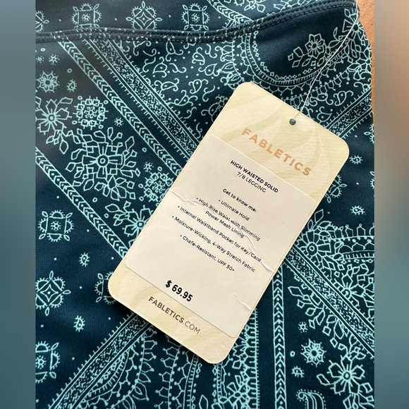Fabletics high waisted leggings with slimming power mesh lining - Picture 3 of 4